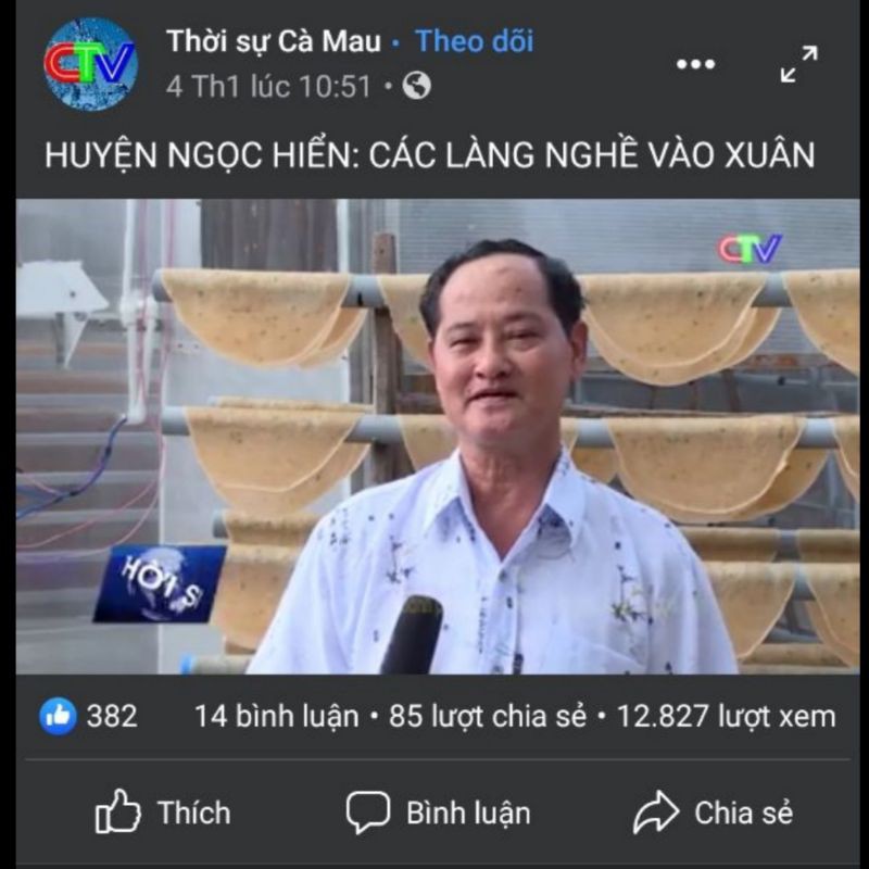 Bánh phồng tôm Kim Tiền Cà Mau