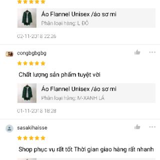 Sơ mi caro unisex / sơ mi flannel