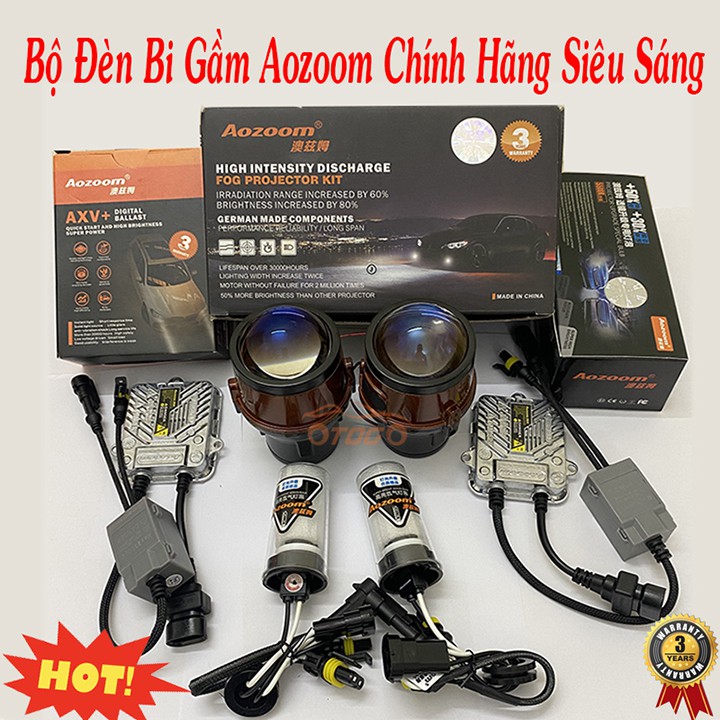 Bộ Đèn Bi Gầm AOZOOM - Bóng Và Ballast AOZOOM Siêu Sáng