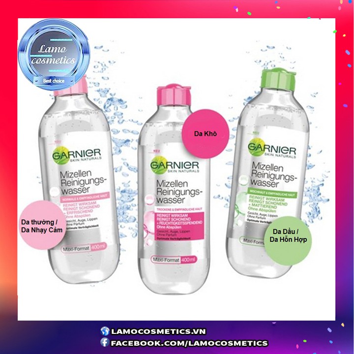 [Bản Pháp] Đầy đủ 4 màu Tẩy trang Garnier vợt sale