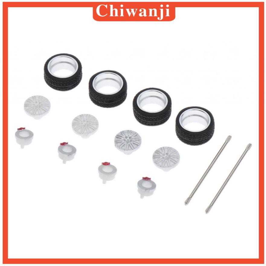 Set 4 Vành Bánh Xe Hơi Đồ Chơi 64th Bằng Hợp Kim Chất Lượng Cao