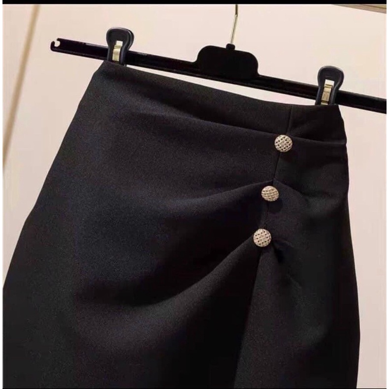 Chân Váy bút chì/chân váy công sở sẻ trước năm kiểu tùy chọn chất vải co dãn dáng ôm mềm mại dễ thương