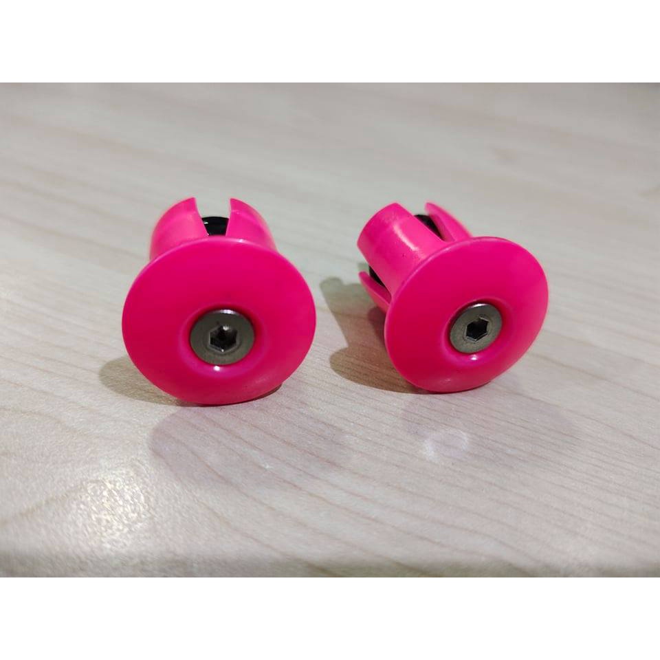 Cặp nút chặn dây quấn, dây cuốn trên tay lái xe đạp, loại vặn, bằng nhôm/nhựa nhiều thương hiệu khác nhau