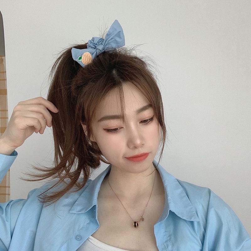 Dây Buộc Tóc In Họa Tiết Dễ Thương Cho Nữ