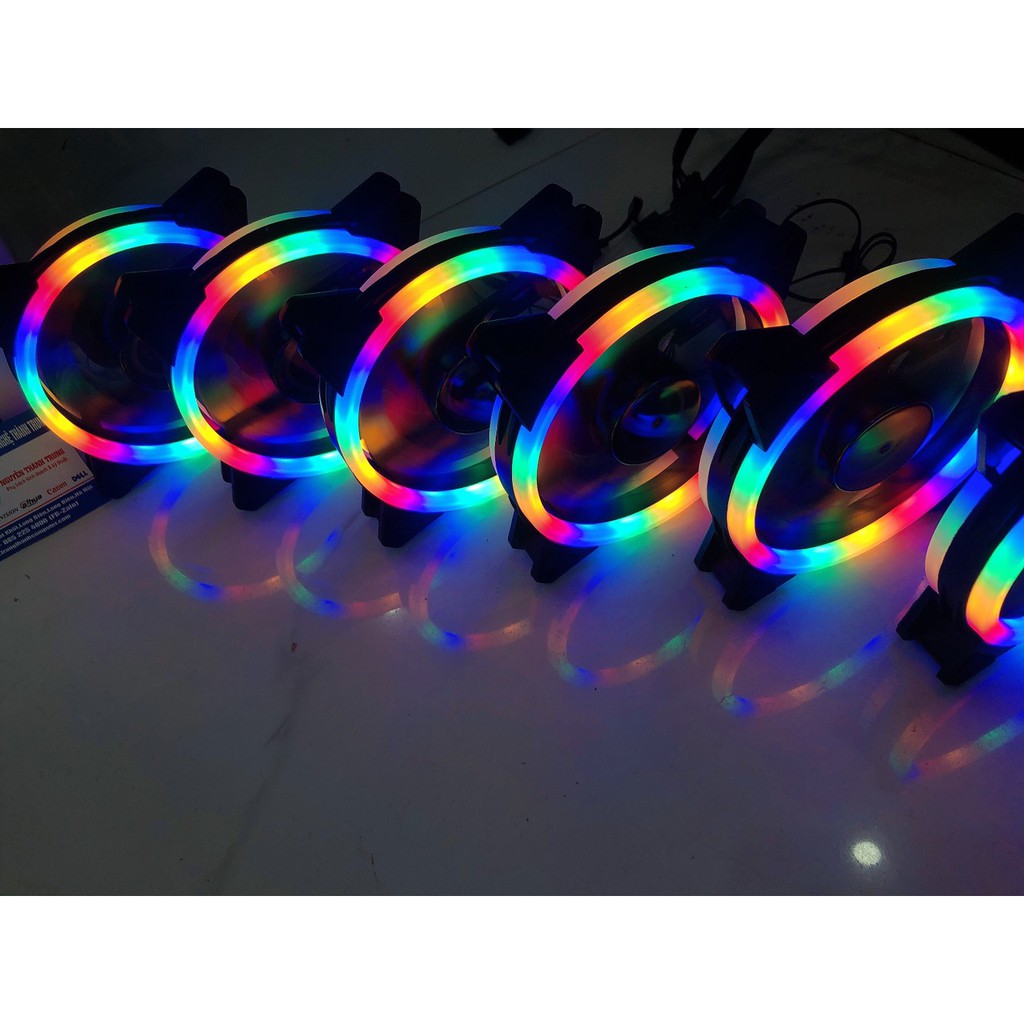 Quạt tản nhiệt Fan Led COOLMOON S2 RGB LED (Không cần Hub)