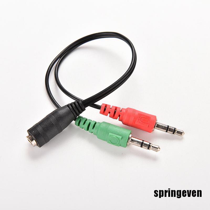 Dây Cáp Âm Thanh Chia 2 Cổng 3.5mm Female Sang 2 Dual Male