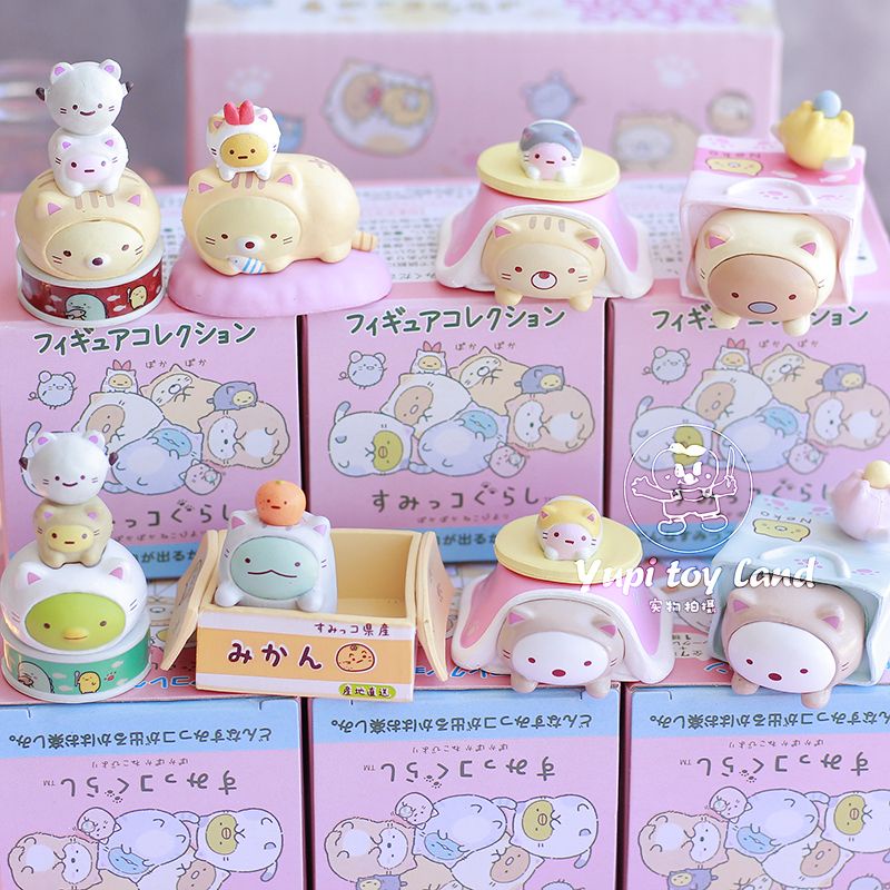 Mô hình Blindbox Sumikko mèo trang trí bàn học đáng yêu