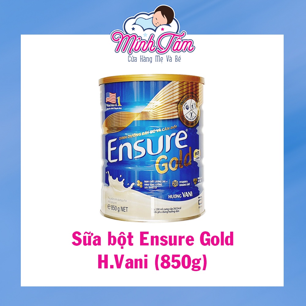 Sữa bột Ensure Gold hương vani (HMB) 850g