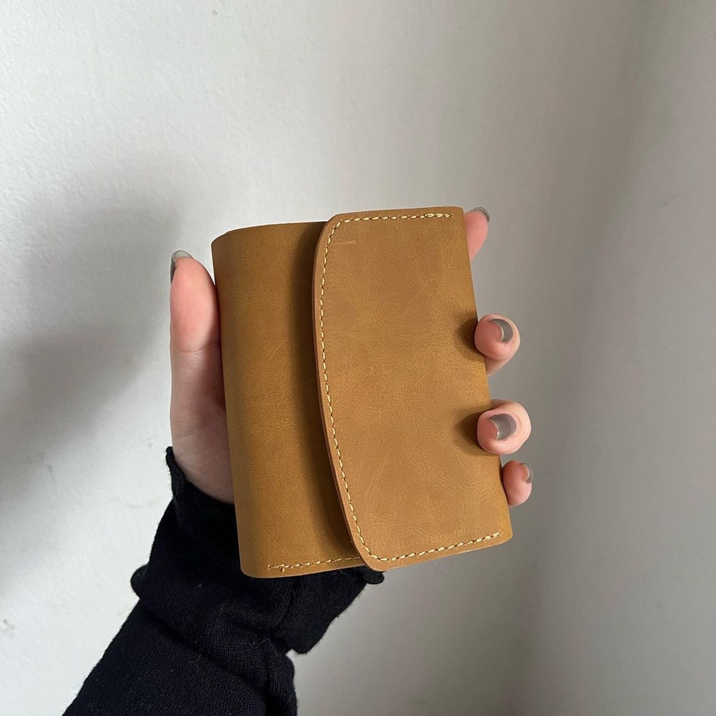 Ví da nữ ngắn Handmade Boxx wallet da Collection Onetothree (VÍ KHÔNG IN TÊN)