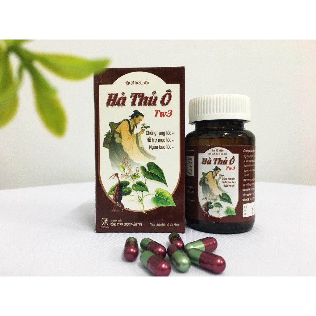 HÀ THỦ Ô TW3 hàng chính hãng - Hỗ trợ ngăn rụng tóc, bạc tóc