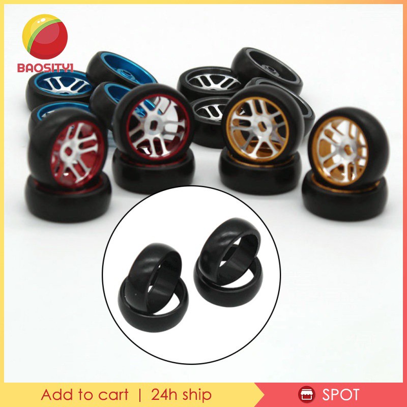 Bộ 4 Bánh Xe Đồ Chơi WLtoys K989 K979 K999 mini-q Tỉ Lệ 1: 28