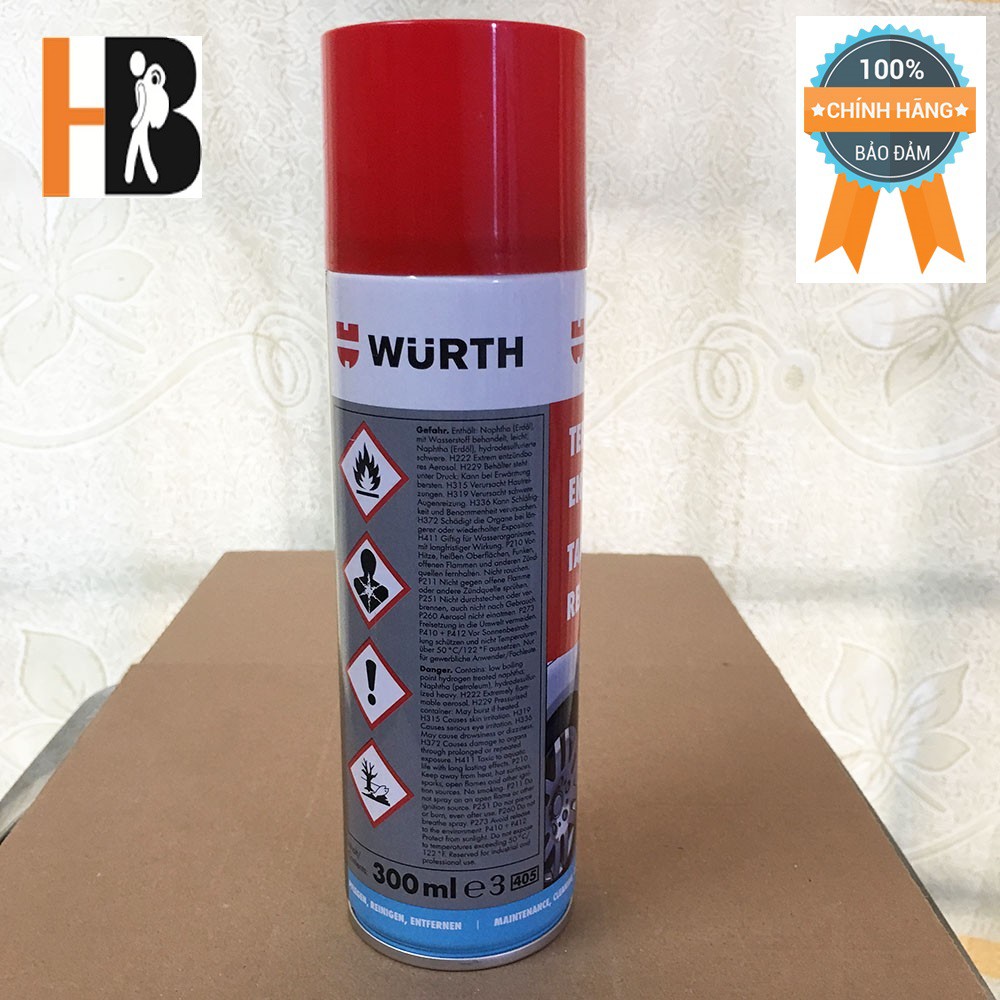 Chất Tẩy Keo Nhựa Đường Wurth Tar Remove 300ml | HIBUCENTER