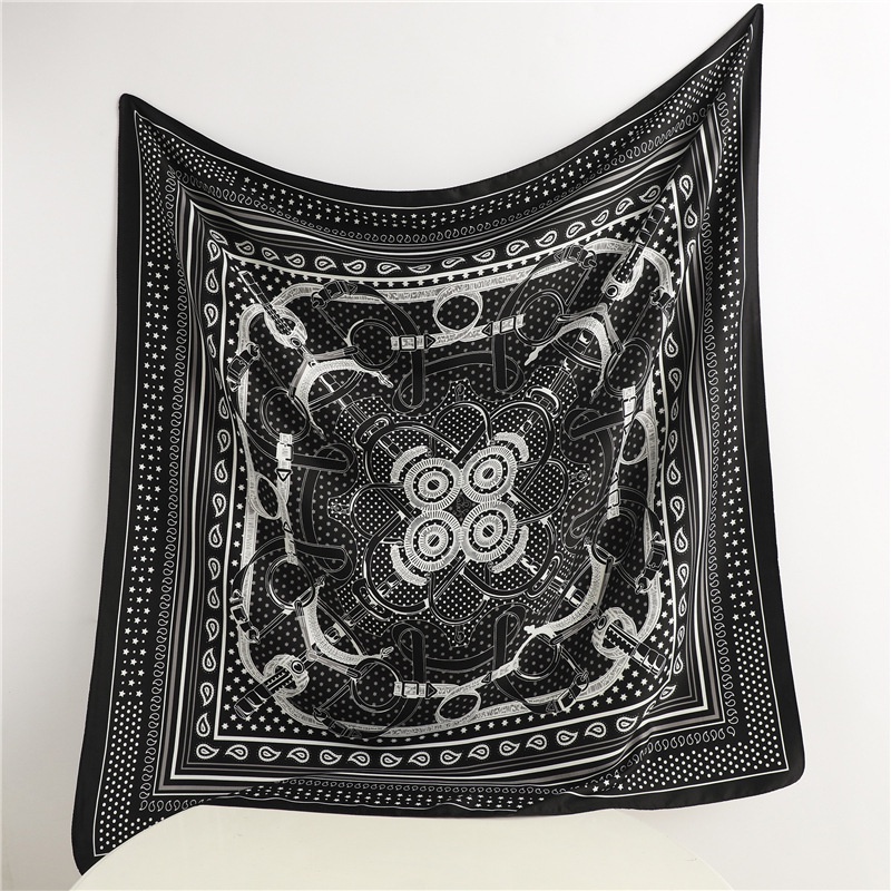 Khăn Choàng Vuông Họa Tiết Chấm Bi 90CM (35.4x35.4inch) Cho Nữ WJ1003-77
