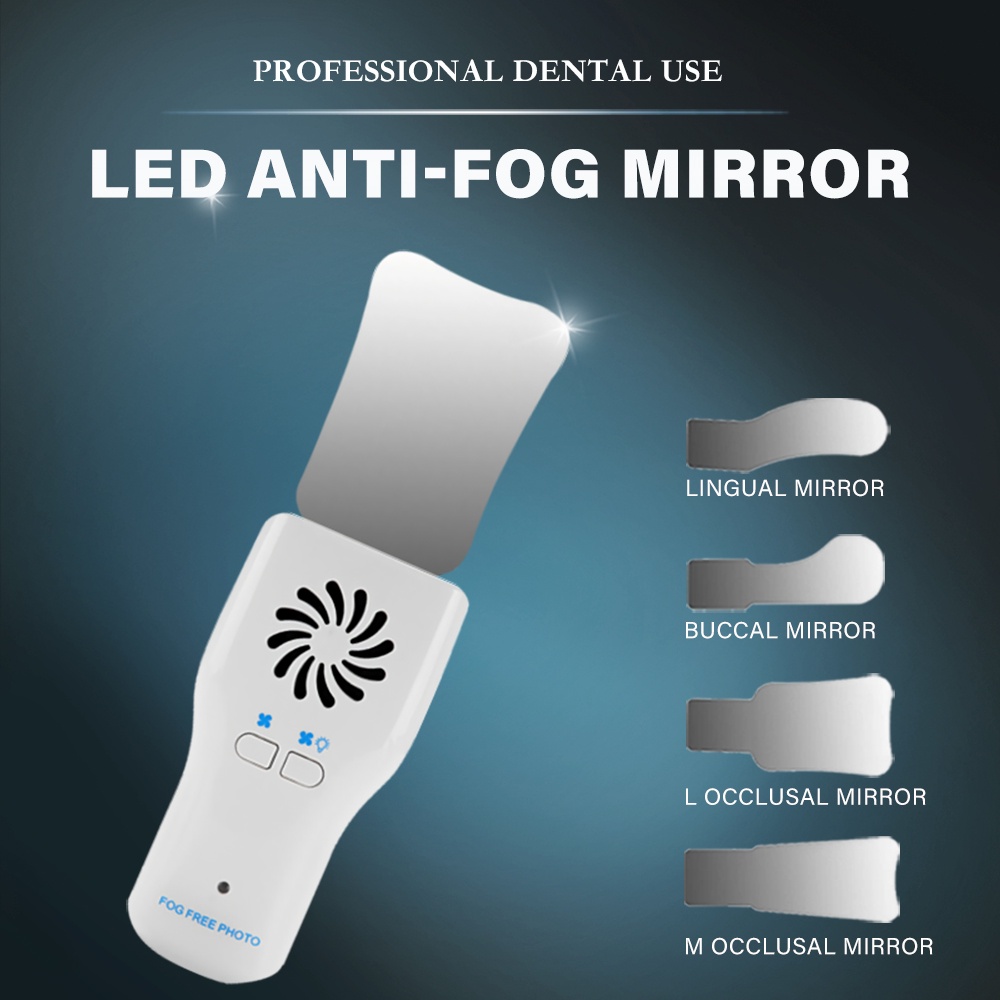 Gương Nha Khoa Có Đèn LED Bằng Thép Không Gỉ Độ Cứng Cao