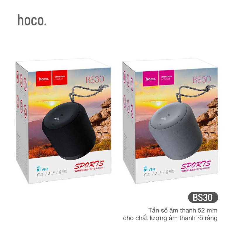 Loa không dây, loa bluetooth mini Hoco BS30 New moon Wireless V5.0WT - Hàng chính hãng bảo hành 1 đổi 1 trong 3 tháng