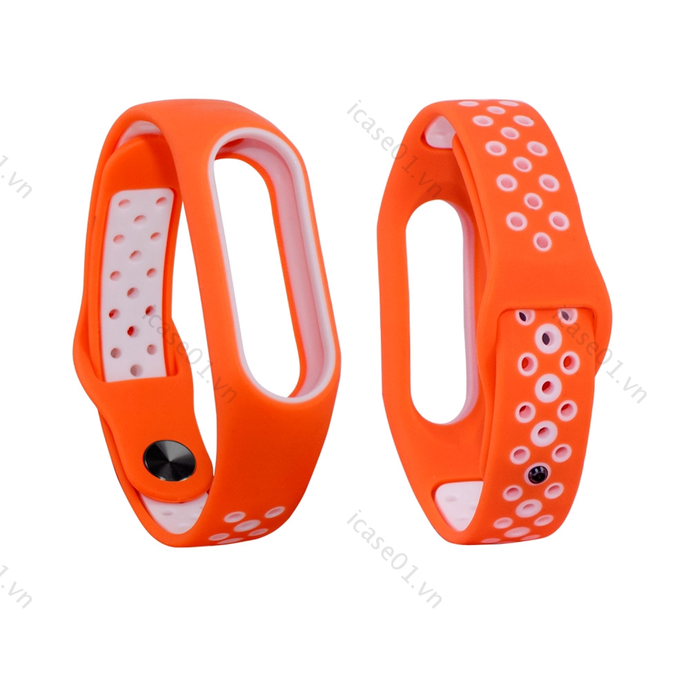 Dây Đeo Thay Thế Chất Liệu Silicon Màu Trơn Cho Xiaomi Mi Band 2  Band2 strap