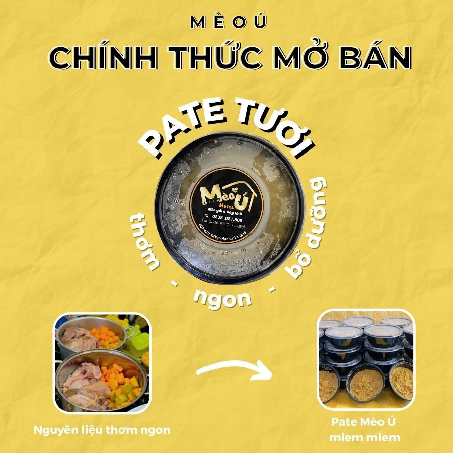 Pate tươi dành cho chó mèo