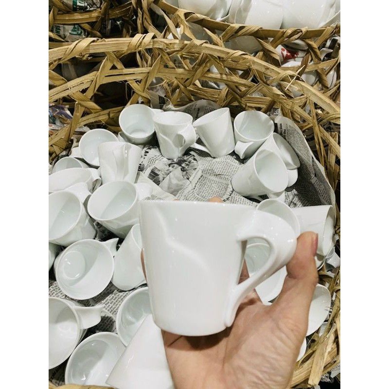 Ly Sứ uống nước 200ml,cốc uống trà,cafe  Gốm sứ Bát Tràng Cao Cấp