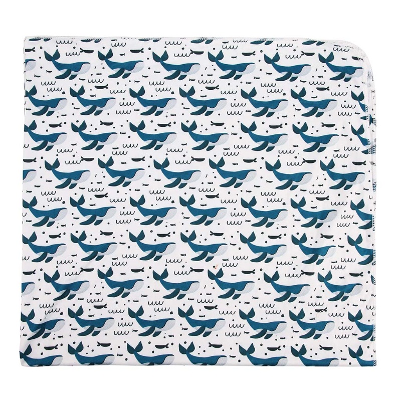 Bộ 2 Sản Phẩm Chăn Quấn Và Băng Đô In Hoa Cho Bé Sơ Sinh