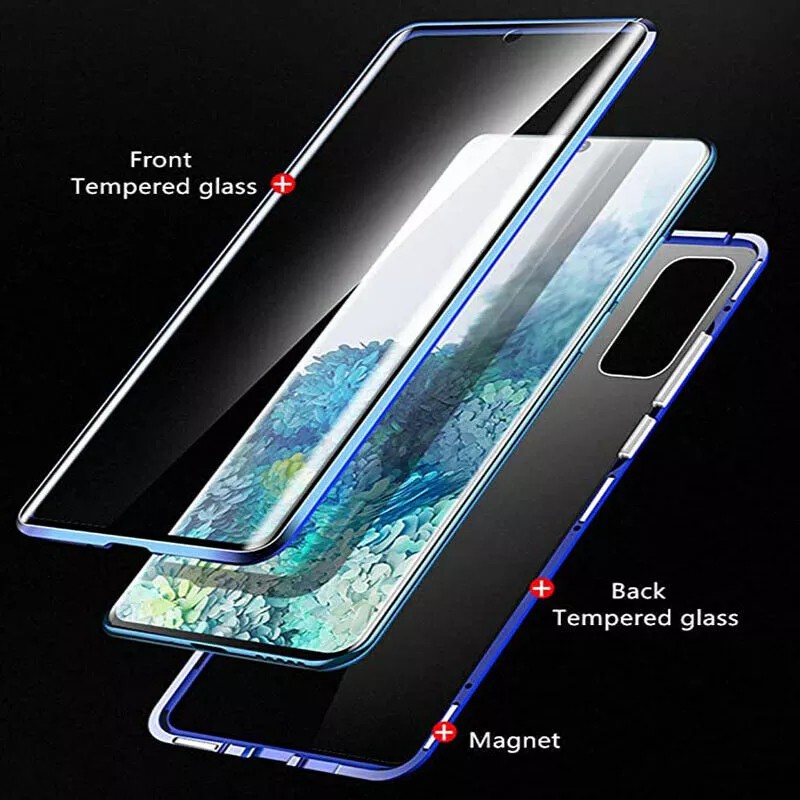 Ốp điện thoại hai mặt bảo vệ 360 độ từ tính dành cho Samsung Galaxy Note 20 20 Ultra S21 Plus S21 Ultra S20 FE