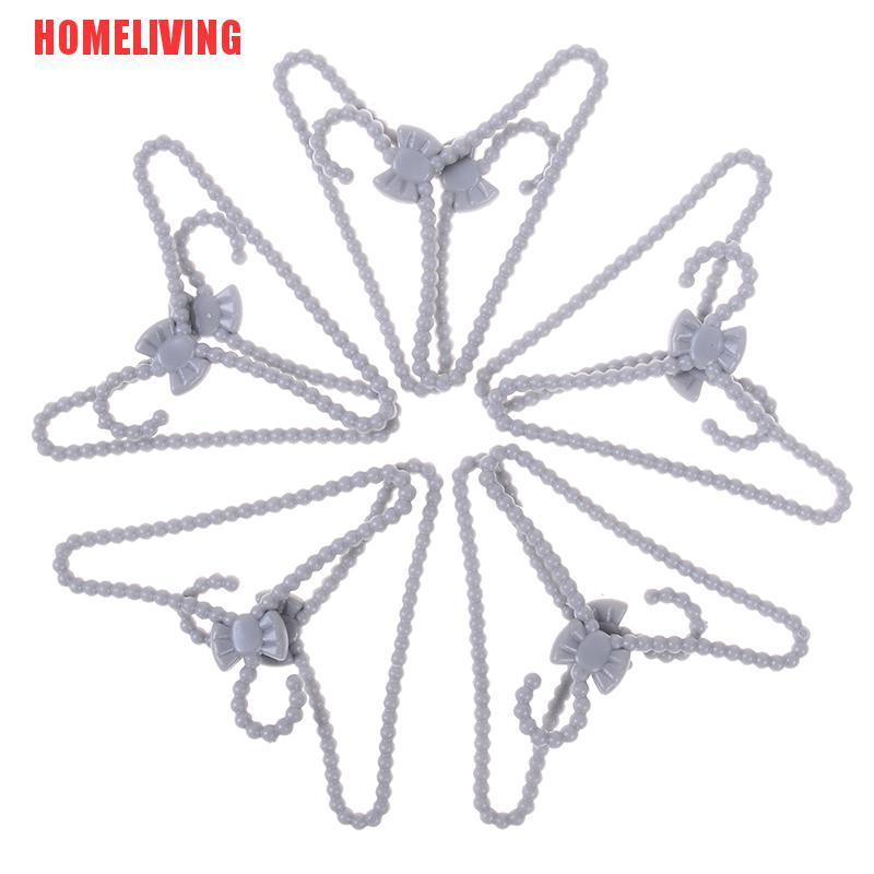 [HOMELIVING] Set 20 Móc Treo Quần Áo Búp Bê Màu Xám Hình Nơ