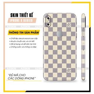 Miếng dán skin louis vuitton iphone x/xs/xr/xs max |sk_iplb90| film cao cấp cắt khuôn sẵn dán full lưng viền iphone