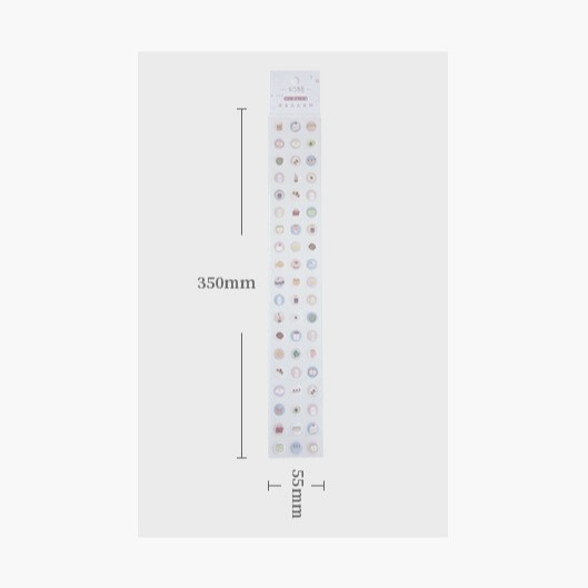 &lt;Video Review&gt; Bộ Tấm Miếng Sticker Hình Dán Icon Cute Trang Trí Sổ Tay Mohamm Điện Thoại Vở Khay Đựng Bút M020