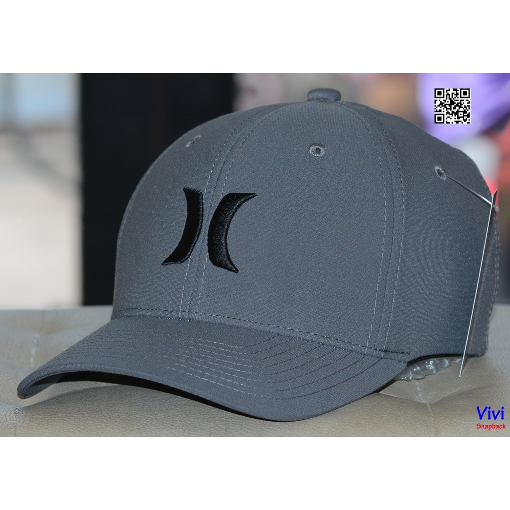 Nón thể thao Hurley logo bít đuôi,Mũ Hurley golf thời trang,Nón màu xám Hurley Cap One & Only H2O-Dri