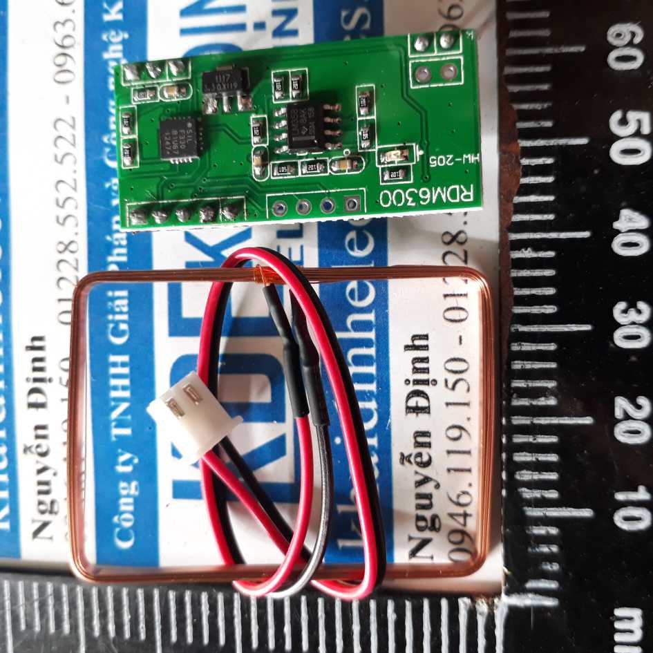 Module RFID RDM6300, giao tiếp UART, dùng với thẻ EM4100, 125Khz kde2155