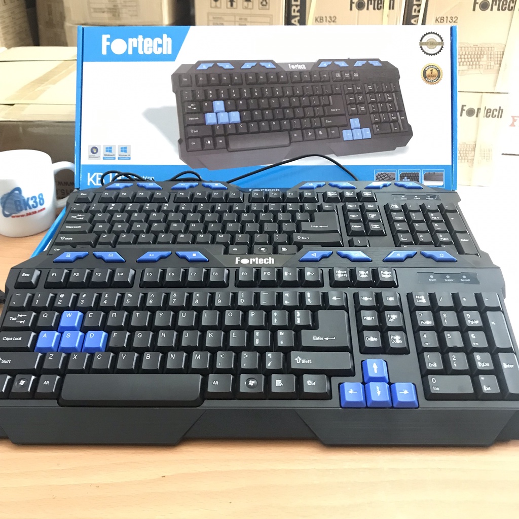 Bàn phím máy tính Fortech KB132 chính hãng bảo hành 12 tháng