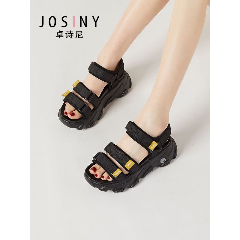 Sandal Nữ 2 Quai Đế 4cm Dép Quai Hậu Học Sinh 2021