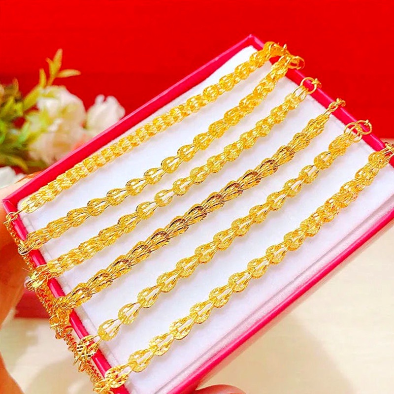 Vòng tay vàng mạ 18k lắc tay titan nữ KHÔNG GỈ trang sức titan cao cấp thiết kế thời trang sang trọng mẫu mới 2021