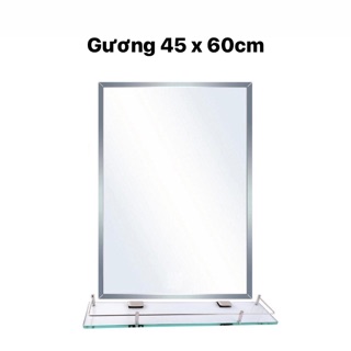 COMBO GƯƠNG PHÒNG TẮM 45-60 VÀ KỆ GƯƠNG CAO CẤP INOX 304.