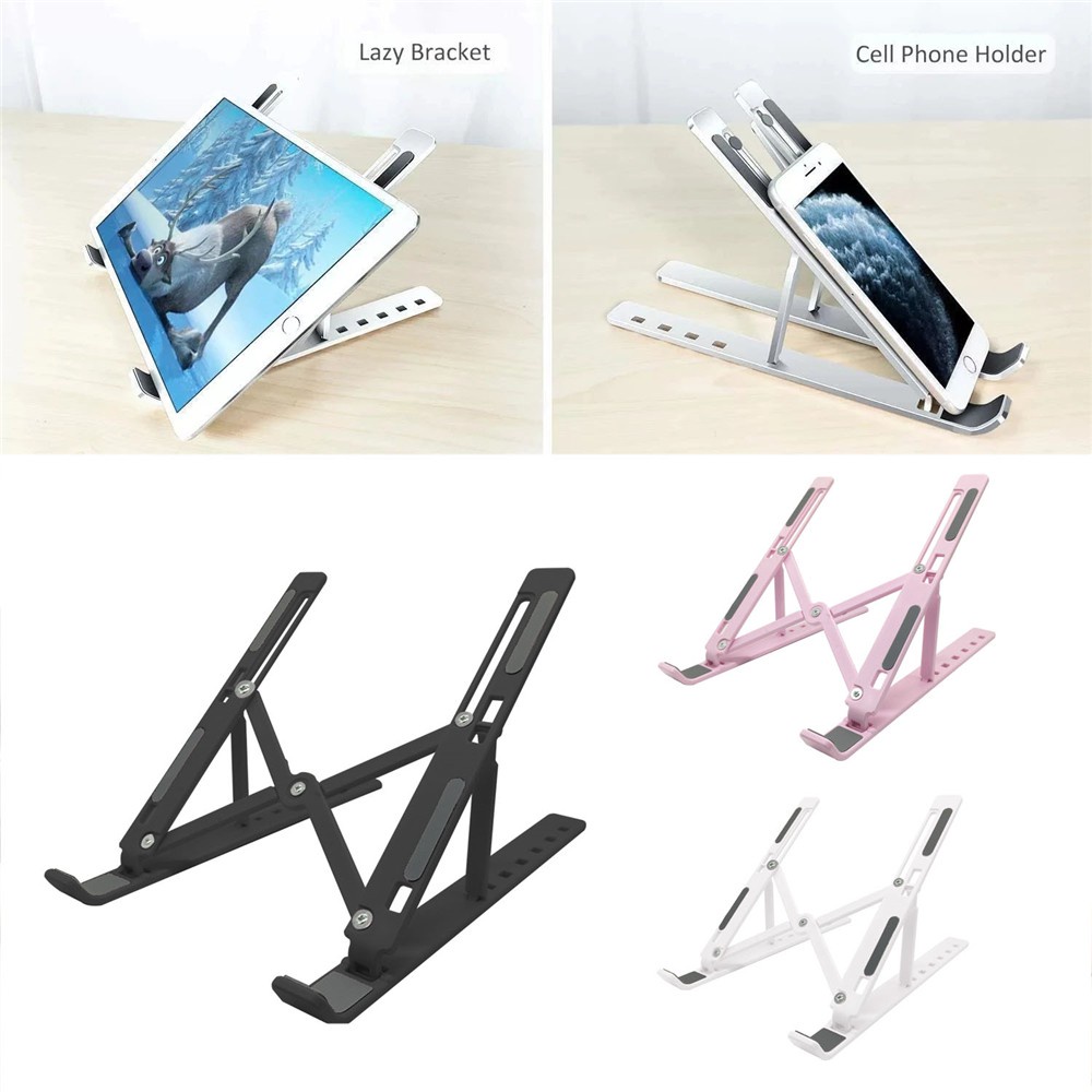 Giá đỡ laptop/ máy tính bảng bằng nhựa Abs có thể gấp gọn tiện dụng
