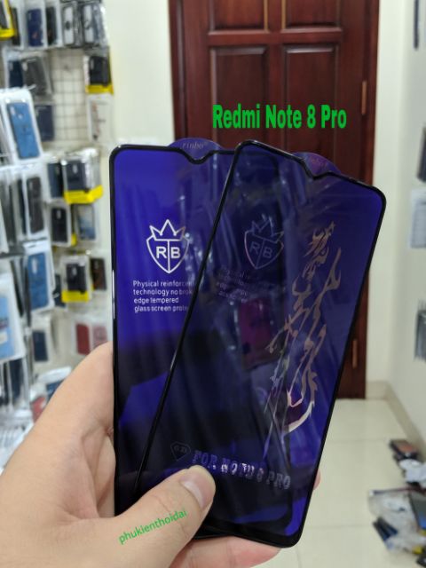 Cường lực 6D Redmi Note 8 Pro / Oppo Realme 5 / Opp A9 2020  dùng chung Full màn bóng mượt