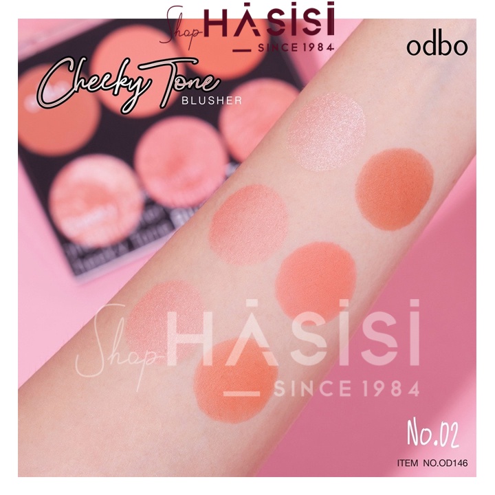 Bảng Phấn Má Hồng 6 Ô ODBO - Cheeky Tone Blusher OD146 15g
