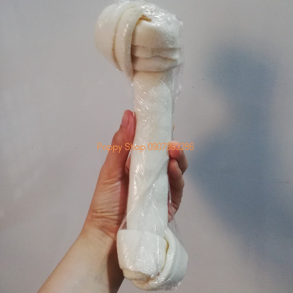 Khúc Xương Da Bò Vị Sữa Cho Chó Cưng Gặm Size 22 cm Cục Bự