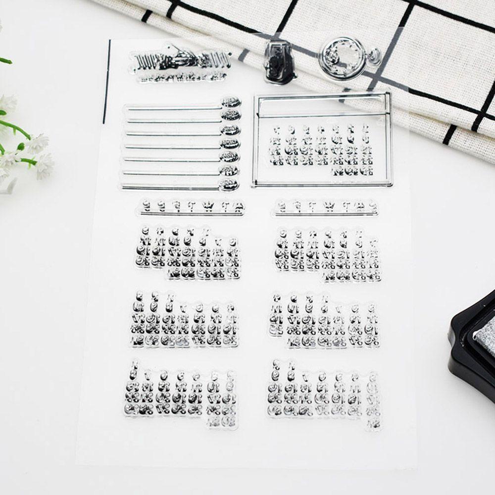 Con Dấu Trang Trí Sổ Tay Bằng Silicone Hình Lịch Thời Gian Hàng Tuần Cho Bé