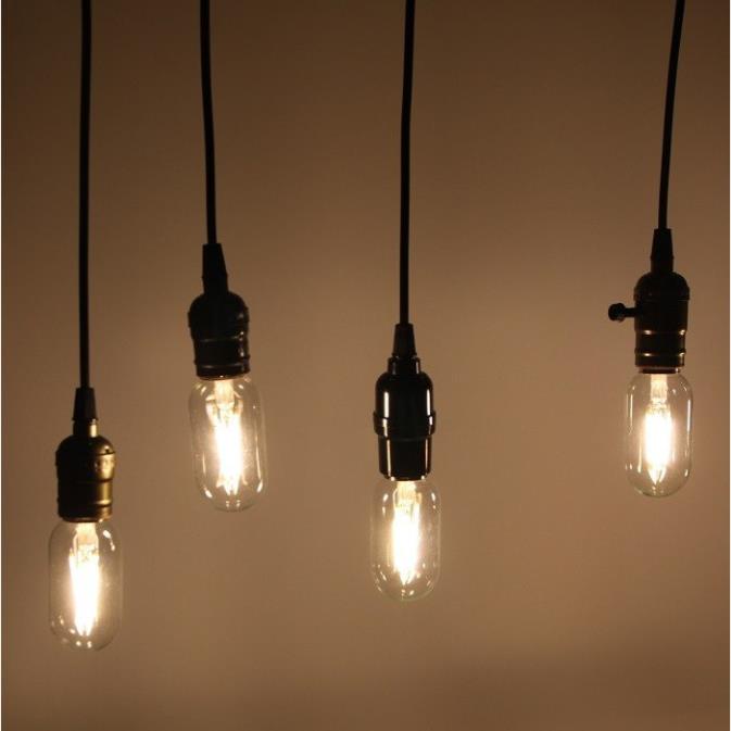 Bộ 3 dây đèn thả cổ điển Vintage bóng đèn Led Edison T45 4W