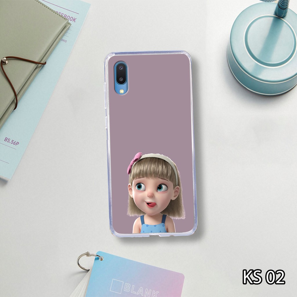 [ RẺ VÔ ĐỐI ] Ốp lưng Samsung A02 in hình cô bé ngạc nhiên và hai sừng cute,dễ thương ,đáng yêu,ngộ nghĩnh