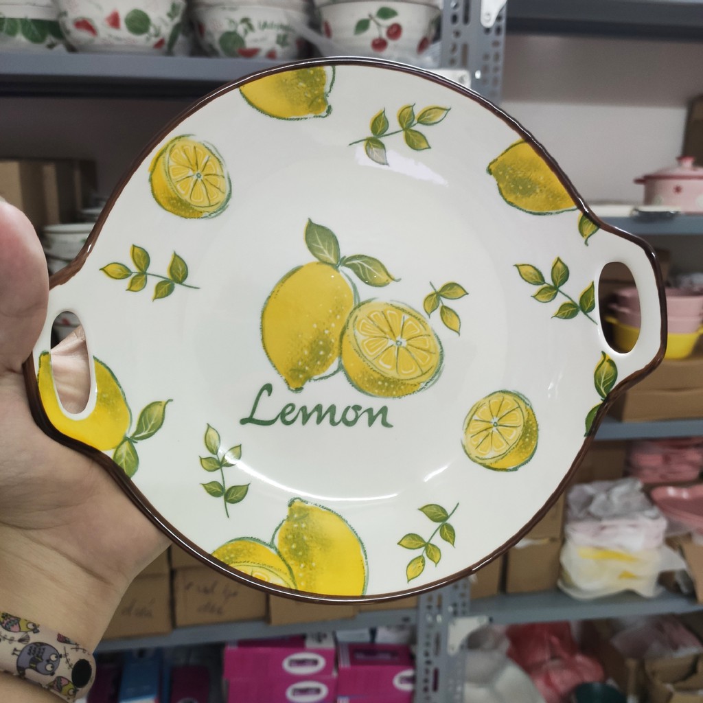 Set Bát Đĩa 🍋QỦA CHANH🍋Bát đĩa ăn cơm ăn mì, decor bàn ăn dễ thương