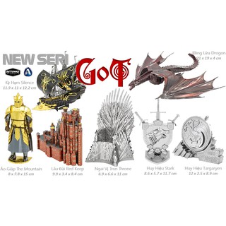 Mô Hình Lắp Ghép kim Loại 3D Seri Game Of Thrones
