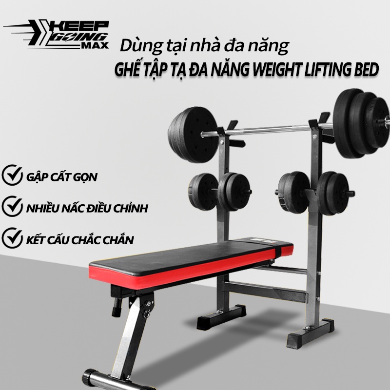 Ghế tập tạ gánh tạ đa năng Ghế chất lượng cao tiện lợi có thể gấp gọn