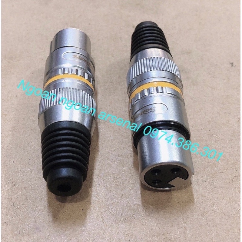 Dây tín hiệu Canon XLR đực cái ra AV RCA hoa sen hàng cao cấp