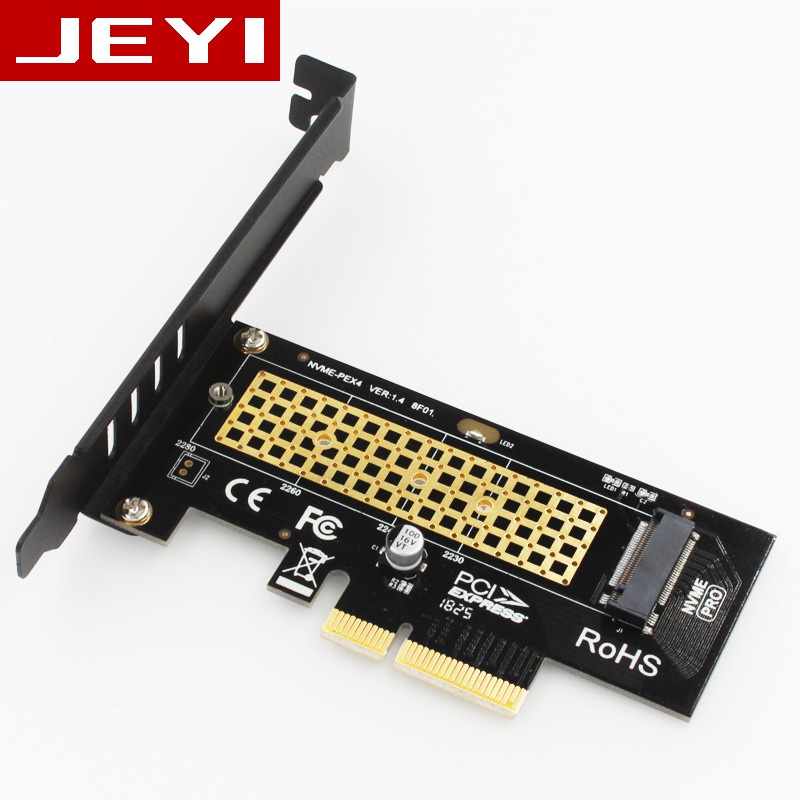 JEYI SK4 M.2 NVMe SSD NGFF to PCIE X4 Adapter M Key Interface Card Suppor PCI Express 3.0 X4 2230-2280