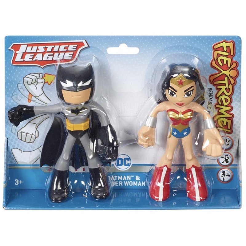 Hộp 2 nhân vật BatMan &amp; Wonder Woman -Justice League-Liên minh công lý DC