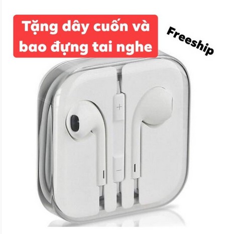 Tai nghe IP 6/6s Zin - Tặng bao đựng + dây cuốn - Bảo hành 12 tháng lỗi 1 đổi 1 tại SHOP