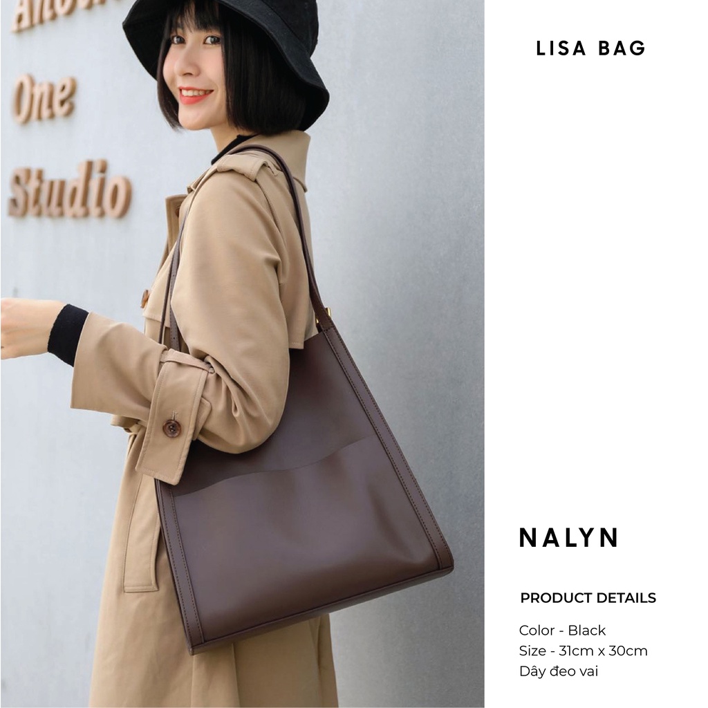 Túi xách nữ NALYN Lisa Bag màu Nâu cafe