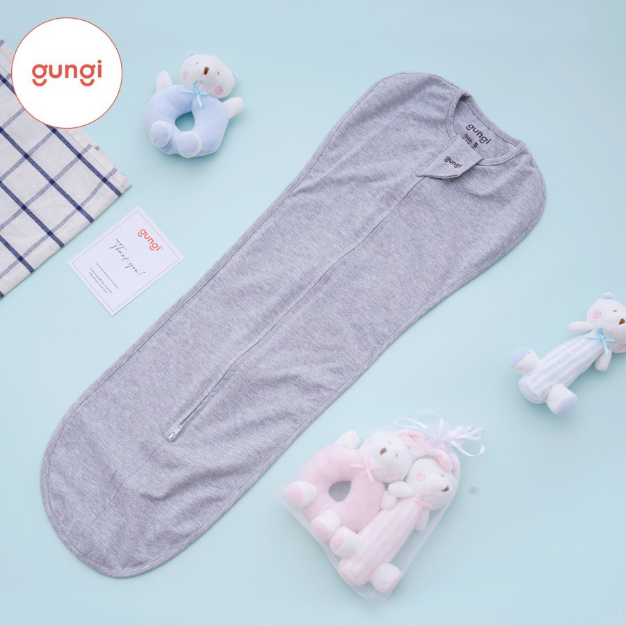 SET 2 túi ngủ chống giật mình GUNGI Infant Breezy cho bé ngủ ngon giấc