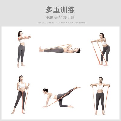 Dây đàn hồi Yoga với đàn hồi cho nam giới và phụ nữ tập thể dục, mông, mở vai, thắt lưng, kéo dài, kéo dài, ban nhạc cao